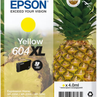 Cartuccia Originale EPSON 604Y XL Giallo C13T10H44010 4,0 ml. 350 pagine